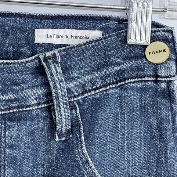 Frame Denim Le Flare De Francoise Jean Size 28 Sunnyslope Flare High Rise LFF899 - Picture 9 of 16